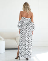 Off-the-shoulder maxi dress