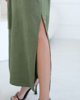 Tunic dress with slits and hood Dubai